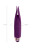 Фиолетовый клиторальный вибростимулятор FLO - 18,5 см. 