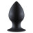 Чёрная анальная пробка Thick Anal Plug Small - 7,8 см. 