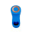 Синяя вибронасадка на палец с подвижным язычком Flick It 