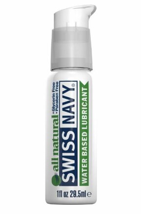 Гипоаллергенный лубрикант Swiss Navy All Natural Water Base Lubricant - 29,5 мл. 