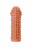 Телесная насадка на фаллос с бугорками KOKOS Extreme Sleeve 10 - 15,8 см. 