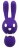 Фиолетовый вибростимулятор-зайчик Dorcel - 16 см. 