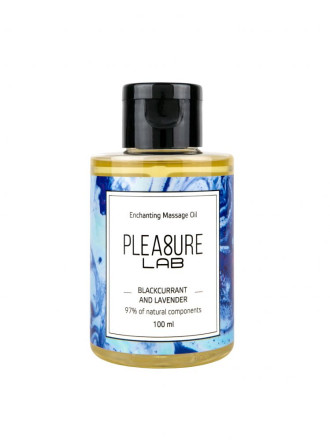 Массажное масло Pleasure Lab Enchanting с ароматом черной смородины и лаванды - 100 мл. 