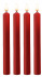 Набор из 4 красных восковых свечей Teasing Wax Candles Large