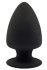 Черная анальная пробка PREMIUM SILICONE PLUG L - 13 см. 