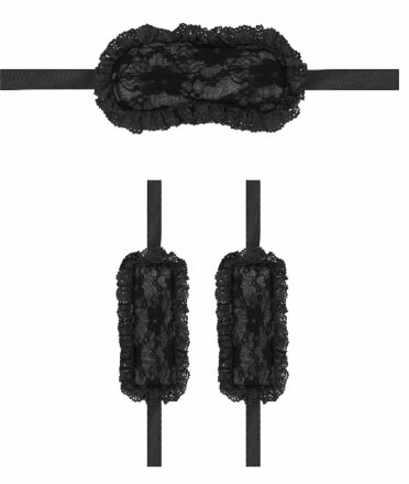 Черный игровой набор Introductory Bondage Kit №7 
