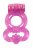Розовое эрекционное кольцо Rings Treadle с подхватом 