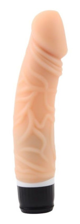 Телесный вибратор-реалистик Thick Realistic Dildo - 19,5 см. 