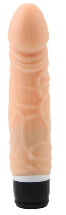 Телесный вибратор-реалистик Thick Realistic Dildo - 19,5 см. 