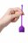 Фиолетовый силиконовый вагинальный шарик A-Toys с ушками 