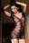 Эротическое мини-платье с рисунком в виде зигзага 
