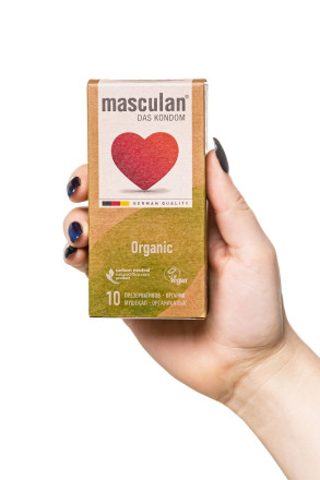 Экологически чистые презервативы Masculan Organic - 10 шт. 