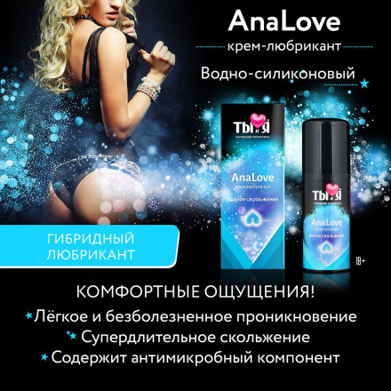 Анальный силиконовый лубрикант AnaLove - 20 гр. 