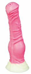 Розовый фаллоимитатор &quot;Пони mini&quot; - 18,5 см.