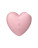 Розовый вибромассажер Cutie Heart с вакуум-волновой стимуляцией 