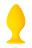 Желтая анальная втулка Riffle - 6 см. 