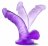 Фиолетовый фаллоимитатор на присоске NATURALLY YOURS 4INCH MINI - 12 см. 