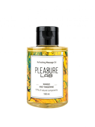 Массажное масло Pleasure Lab Refreshing с ароматом манго и мандарина - 100 мл. 