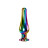 Радужная металлическая пробка Rainbow Metal Plug Medium - 11,1 см. 