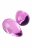 Нежно-розовые стеклянные вагинальные шарики в форме капелек 