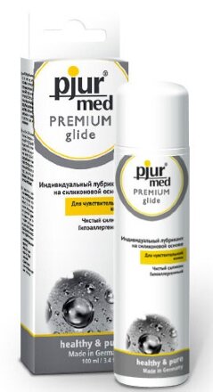 Гипоаллергенный силиконовый лубрикант pjur MED Premium glide - 100 мл. 