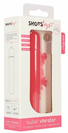 Розовая вибропуля Bullet Vibrator Extra Long - 10,5 см. 