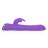 Фиолетовый вибратор-кролик The Queen Thrusting Vibrator - 29 см. 