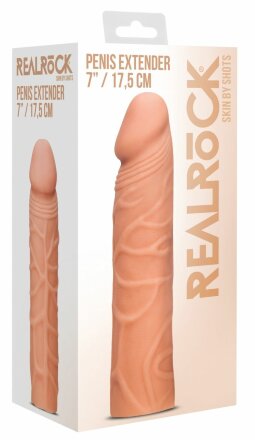 Телесная увеличивающая насадка Penis Extender - 17,5 см. 
