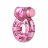 Розовое эрекционное виброкольцо Pink Bear 