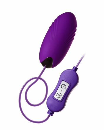 Фиолетовое виброяйцо с пультом управления A-Toys Cony, работающее от USB, длина 6,5 см 