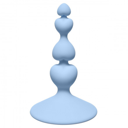 Голубая анальная пробка Sweetheart Plug Blue - 10 см. 