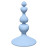 Голубая анальная пробка Sweetheart Plug Blue - 10 см. 