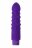 Фиолетовый вибратор с шишечками - 17 см. 