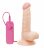 Реалистичный вибромассажёр с присоской и выносным пультом G-GIRL STYLE 6INCH VIBRATING DONG - 15,2 см. 