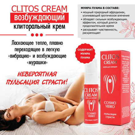 Возбуждающий крем для женщин Clitos Cream - 25 гр. 