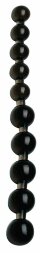 Чёрные анальные бусы Anal Pearls Black - 27,5 см.