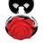 Серебристая анальная пробка с розой Red Rose Butt Plug - 8 см. 