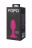 Розовая пробка POPO Pleasure со встроенным вовнутрь стальным шариком - 10,5 см. 