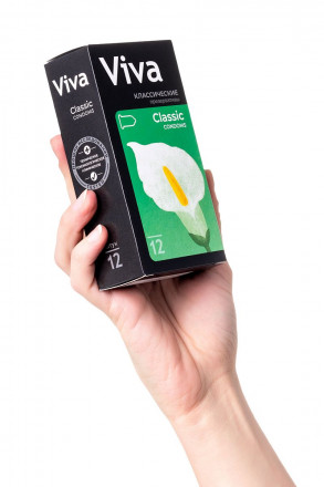Классические презервативы VIVA Classic - 12 шт. 