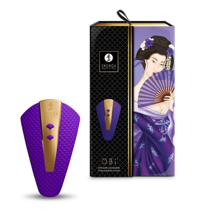 Фиолетовый клиторальный вибростимулятор OBI 