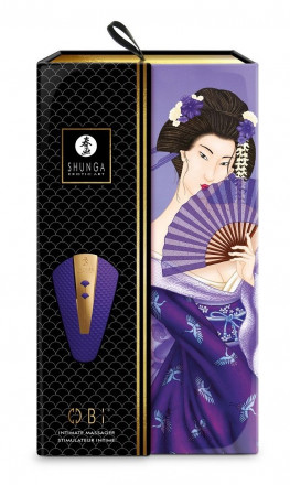 Фиолетовый клиторальный вибростимулятор OBI 