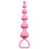 Розовая анальная цепочка Heart's Beads Pink - 18 см.