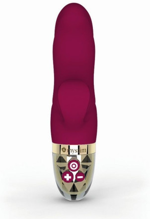Ярко-розовый вибратор-кролик Hop Hop Bob - 16 см. 