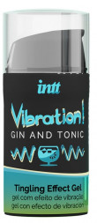 Жидкий интимный гель с эффектом вибрации Vibration! Gin &amp; Tonic - 15 мл.