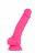 Розовый реалистичный фаллоимитатор на присоске NEO 7.5INCH DUAL DENSITY COCK W. BALLS - 19 см. 