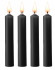 Набор из 4 черных восковых свечей Teasing Wax Candles