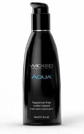 Легкий лубрикант с алоэ на водной основе Wicked AQUA - 60 мл. 