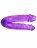 Фиолетовый двусторонний фаллоимитатор - 29,8 см. 