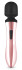 Черно-розовый вибромассажер Nouveau Curve Massager - 21 см.