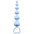 Голубая анальная цепочка Heart's Beads Blue - 18 см.
